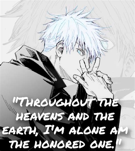 Satoru Gojo's 25 Best Quotes In Jujutsu Kaisen .